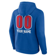 Philadelphia Phillies Personalized Name & Number Fastball Pullover Hoodie - Royal