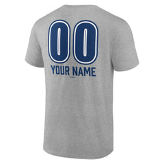 Los Angeles Dodgers Personalized Name & Number Fastball T-Shirt - Heather Gray