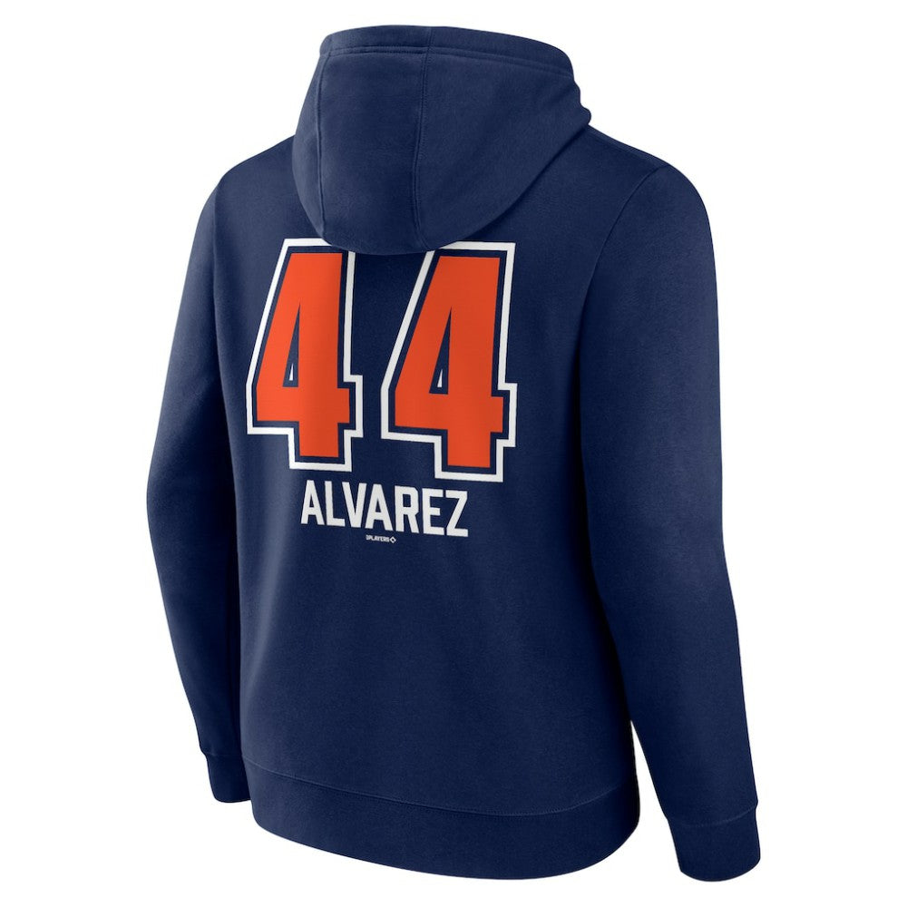 Yordan Alvarez Houston Astros Fastball Player Name & Number Pullover Hoodie - Navy