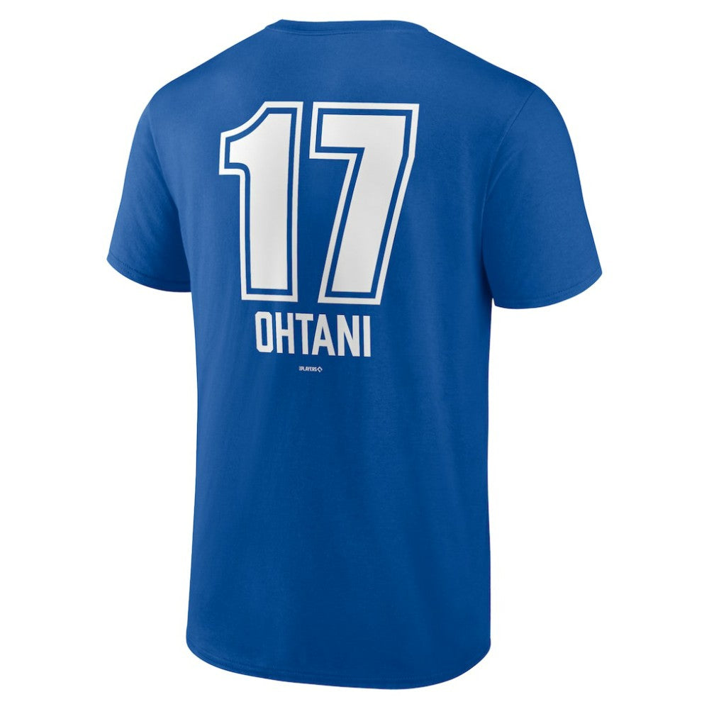 Shohei Ohtani Los Angeles Dodgers Fastball Player Name & Number T-Shirt - Royal