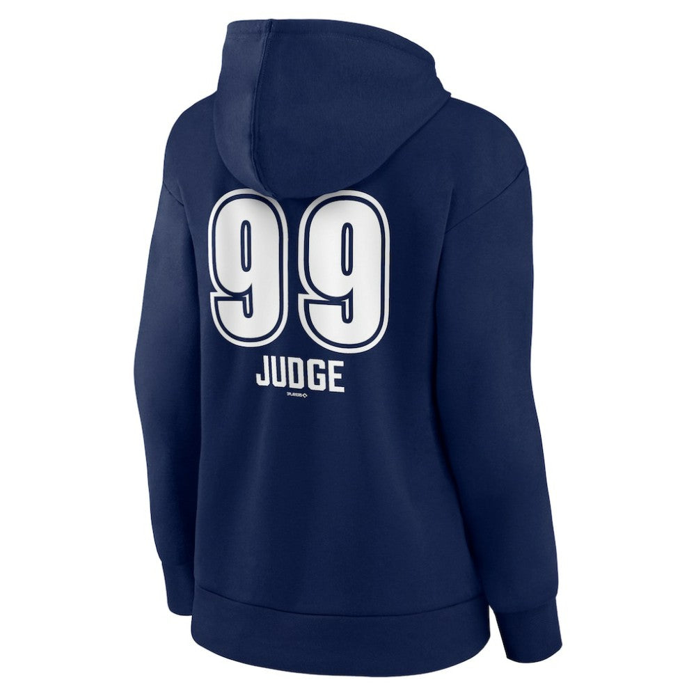 Aaron Judge New York Yankees Women's Fastball Player Name & Number Pullover Hoodie - Navy