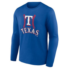 Corey Seager Texas Rangers Fastball Player Name & Number Long Sleeve T-Shirt - Royal