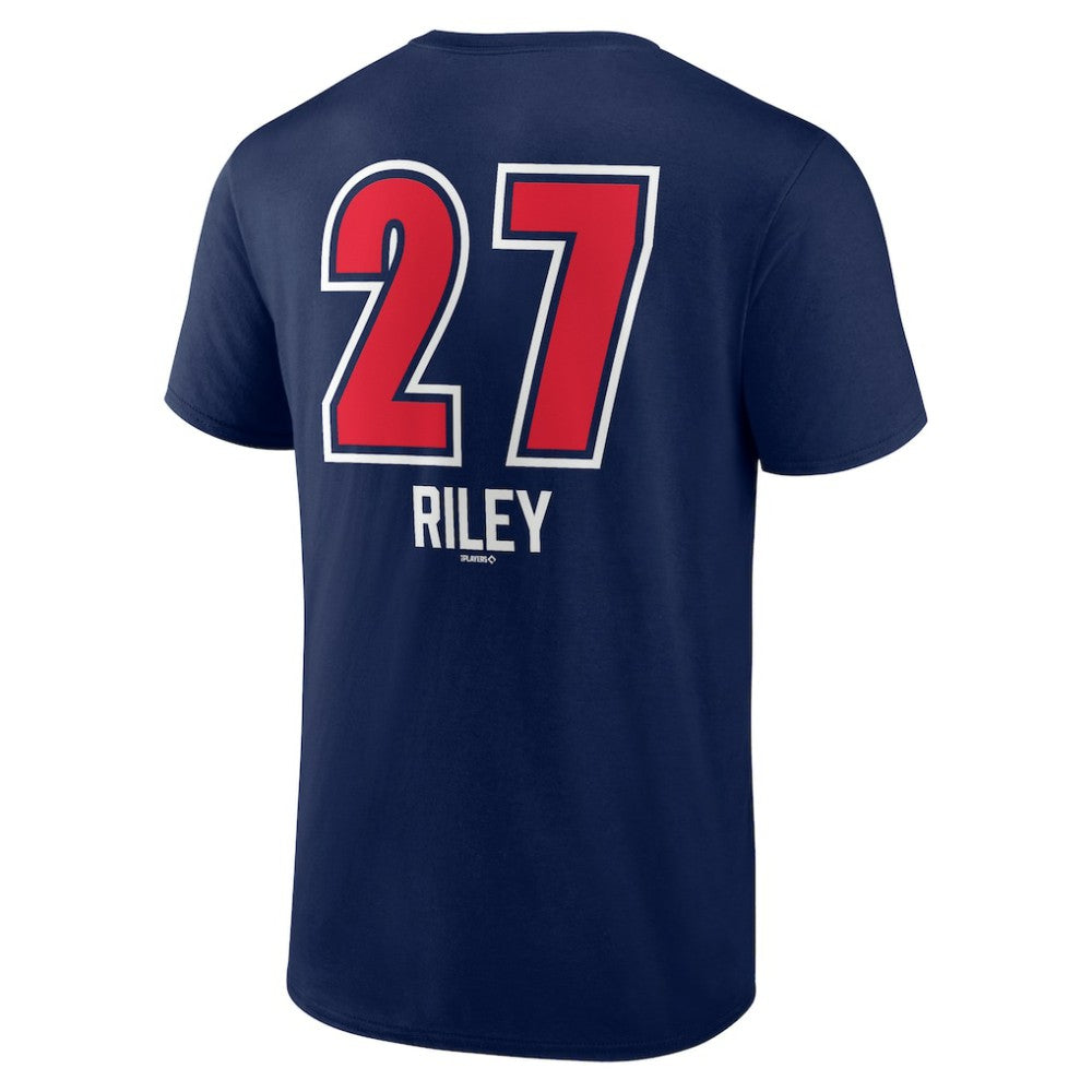 Austin Riley Atlanta Braves Fastball Player Name & Number T-Shirt - Navy