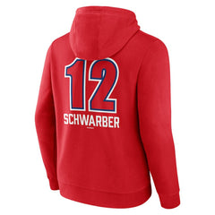 Kyle Schwarber Philadelphia Phillies Fastball Player Name & Number Pullover Hoodie - Red