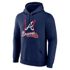 Matt Olson Atlanta Braves Fastball Player Name & Number Pullover Hoodie - Navy