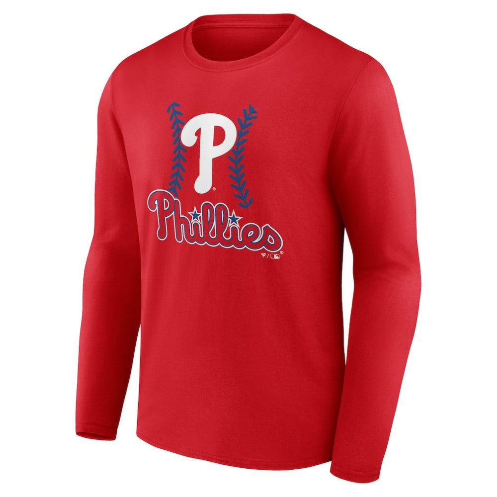 Trea Turner Philadelphia Phillies Fastball Player Name & Number Long Sleeve T-Shirt - Red