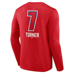 Trea Turner Philadelphia Phillies Fastball Player Name & Number Long Sleeve T-Shirt - Red
