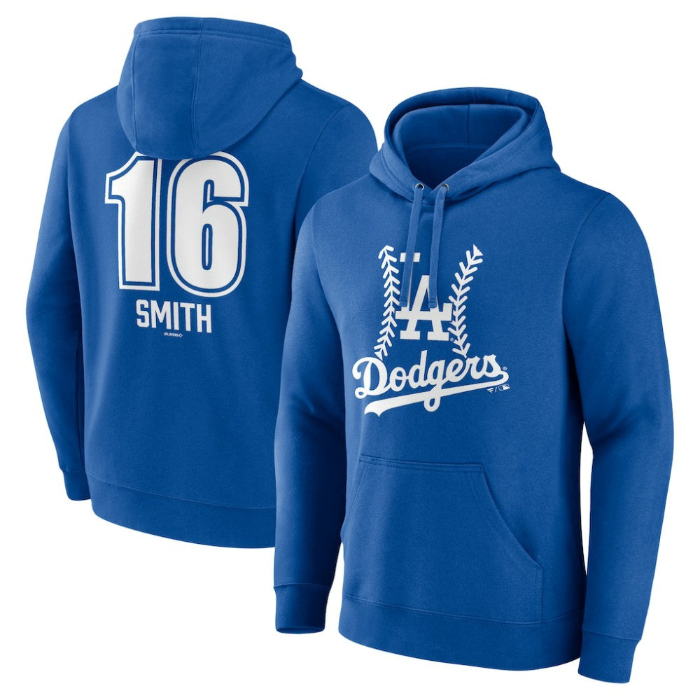 Will Smith Los Angeles Dodgers Fastball Player Name & Number Pullover Hoodie - Royal