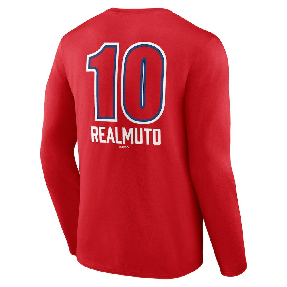 J.T. Realmuto Philadelphia Phillies Fastball Player Name & Number Long Sleeve T-Shirt - Red