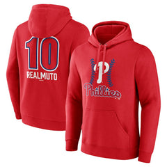 J.T. Realmuto Philadelphia Phillies Fastball Player Name & Number Pullover Hoodie - Red