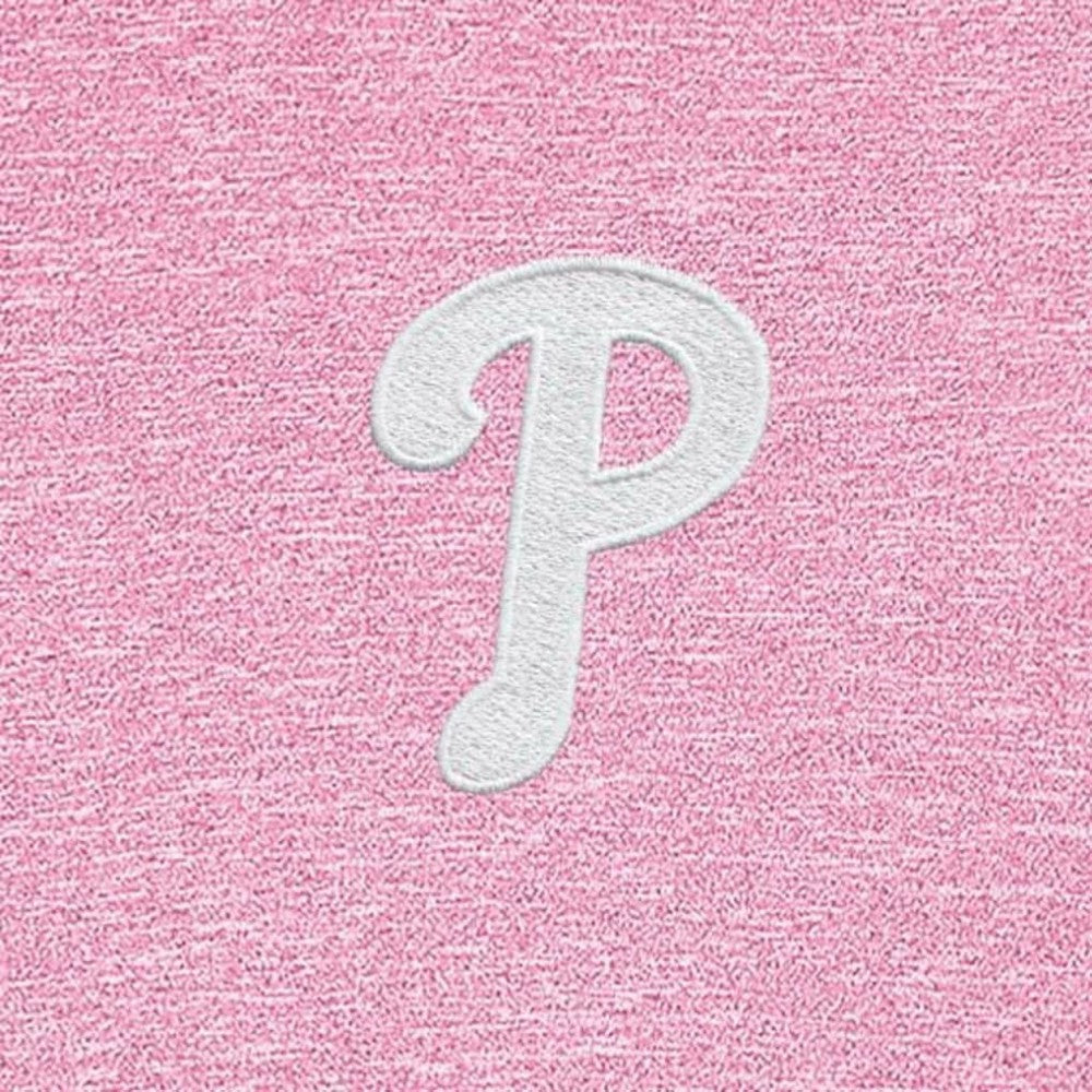Philadelphia Phillies Antigua Hunk Quarter-Zip Top - Pink