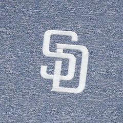 San Diego Padres Antigua Hunk Quarter-Zip Top - Heather Navy