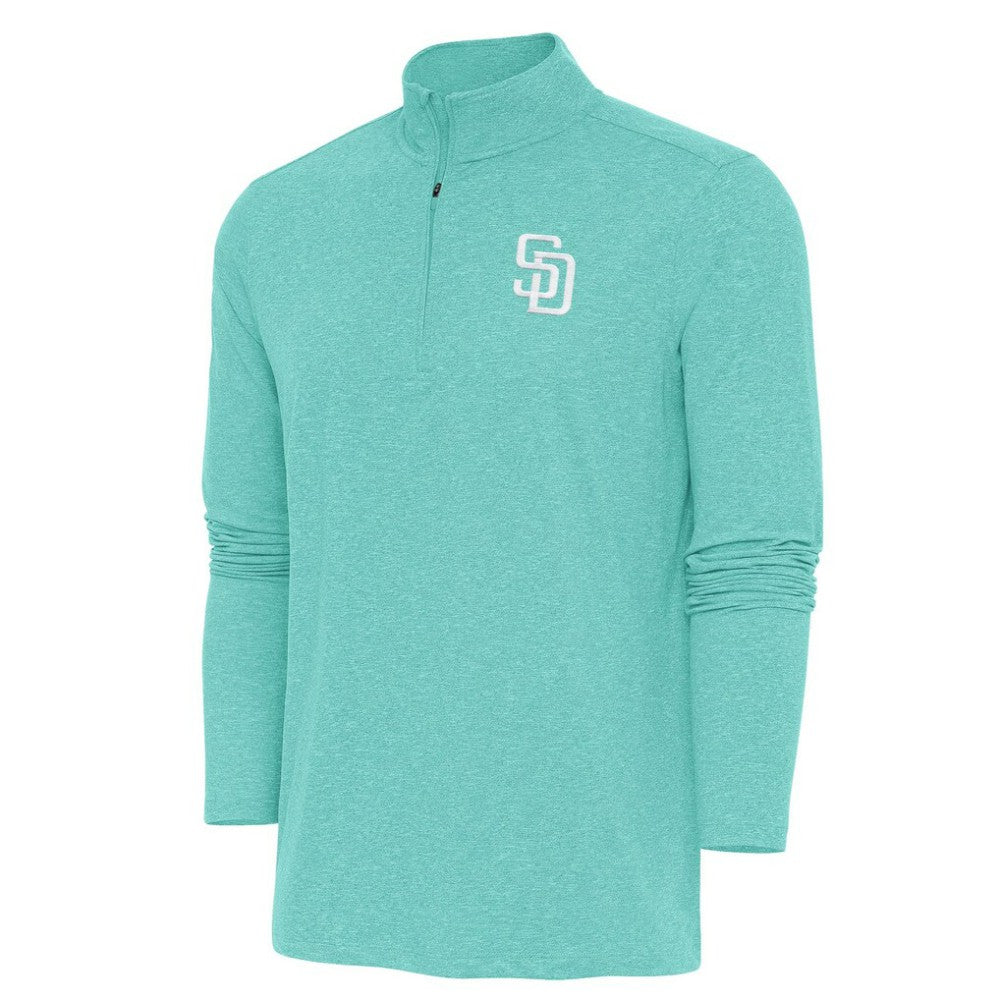 San Diego Padres Antigua Hunk Quarter-Zip Top - Mint