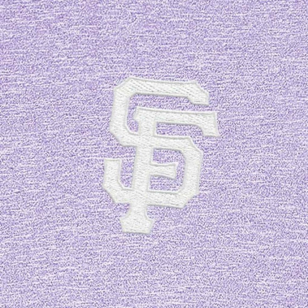 San Francisco Giants Antigua Hunk Quarter-Zip Top - Lavender
