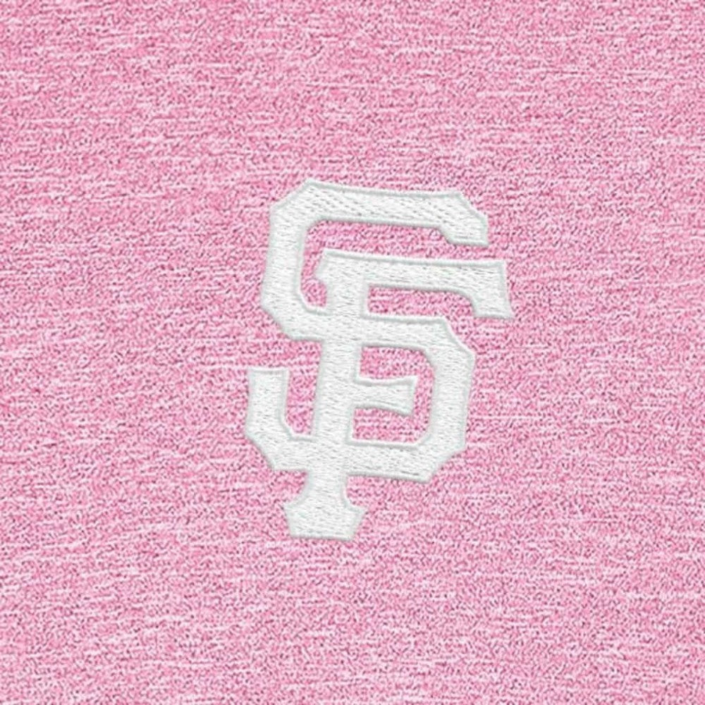 San Francisco Giants Antigua Hunk Quarter-Zip Top - Pink