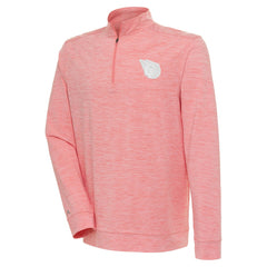 Cleveland Guardians Antigua Bright Quarter-Zip Pullover Top - Coral