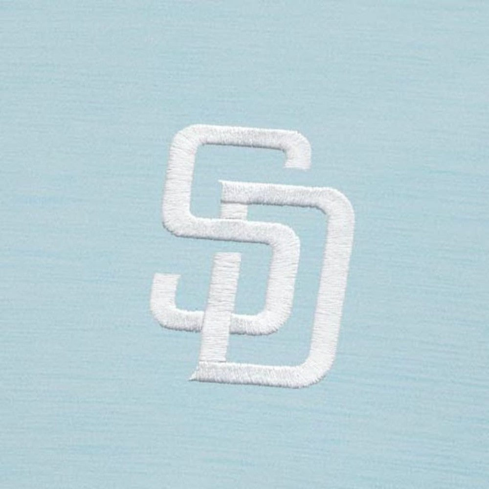 San Diego Padres Antigua Bright Quarter-Zip Pullover Top - Powder Blue