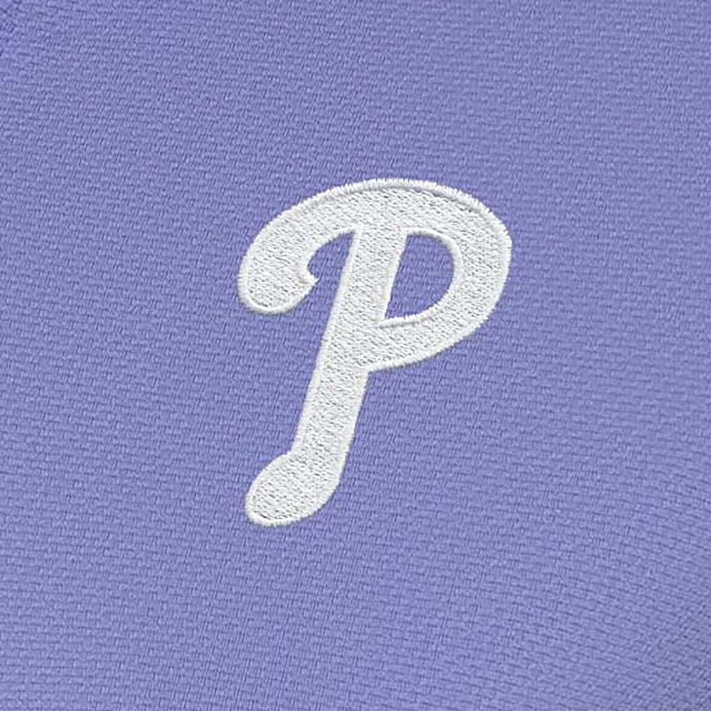 Philadelphia Phillies Antigua Women's Finish Quarter-Zip Pullover Top - Purple