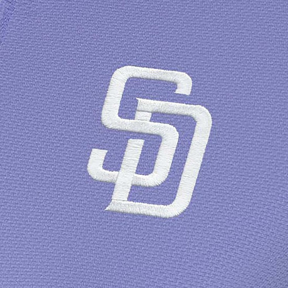 San Diego Padres Antigua Women's Finish Quarter-Zip Pullover Top - Purple