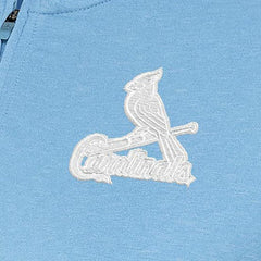 St. Louis Cardinals Antigua Women's Mentor Quarter-Zip Pullover Top - Light Blue
