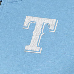 Texas Rangers Antigua Women's Mentor Quarter-Zip Pullover Top - Light Blue