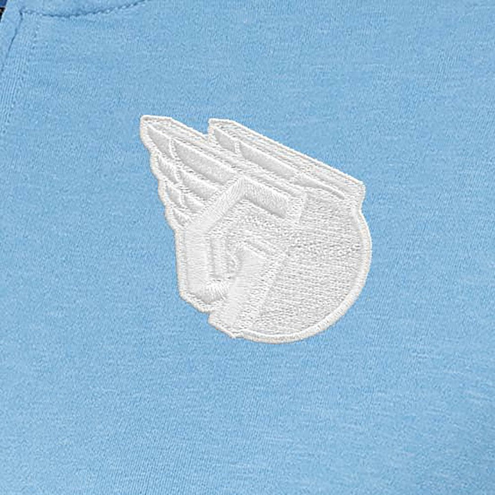 Cleveland Guardians Antigua Women's Mentor Quarter-Zip Pullover Top - Light Blue