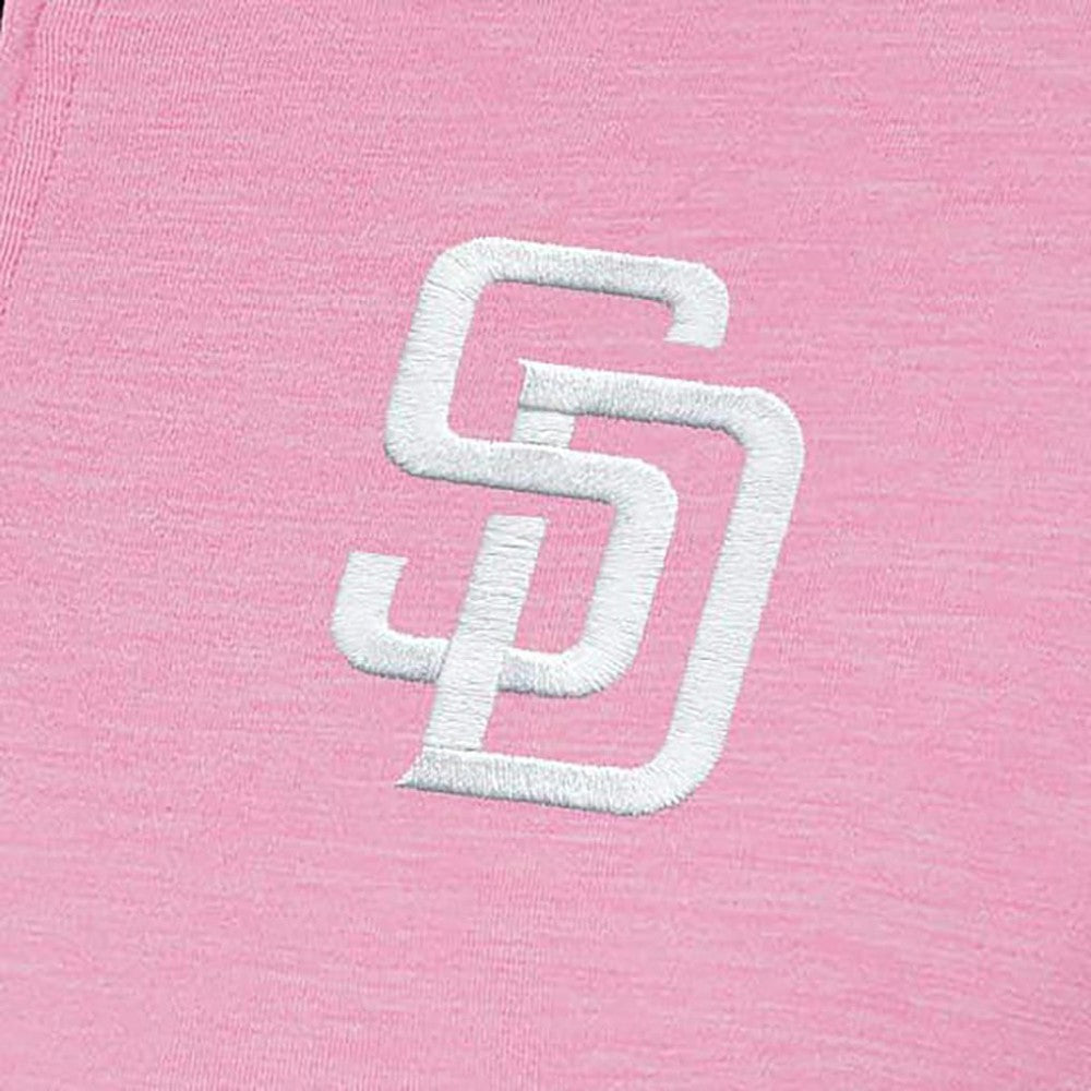San Diego Padres Antigua Women's Mentor Quarter-Zip Pullover Top - Pink