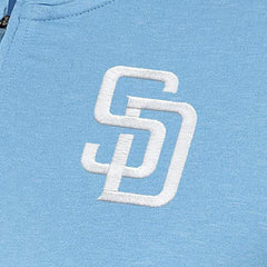 San Diego Padres Antigua Women's Mentor Quarter-Zip Pullover Top - Light Blue