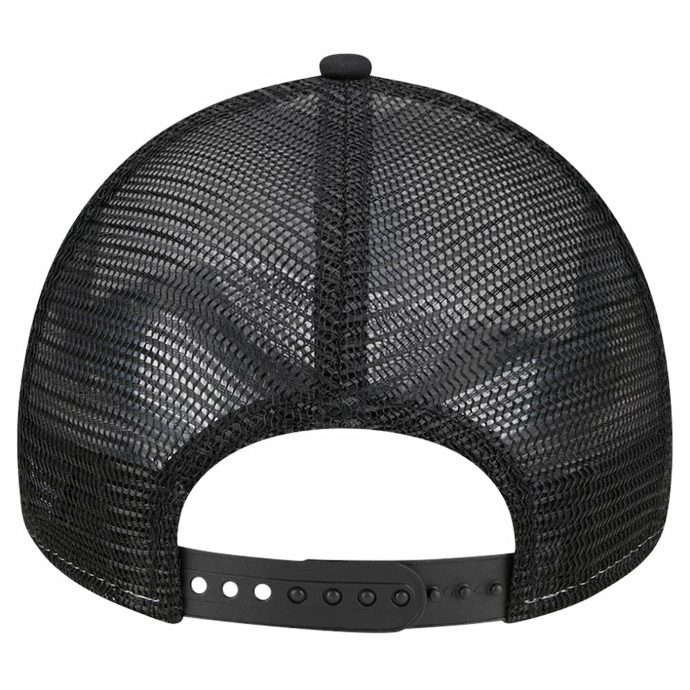 Houston Astros Checkered Flag A-Frame Trucker 9FORTY Adjustable Hat - White/Black | New Era