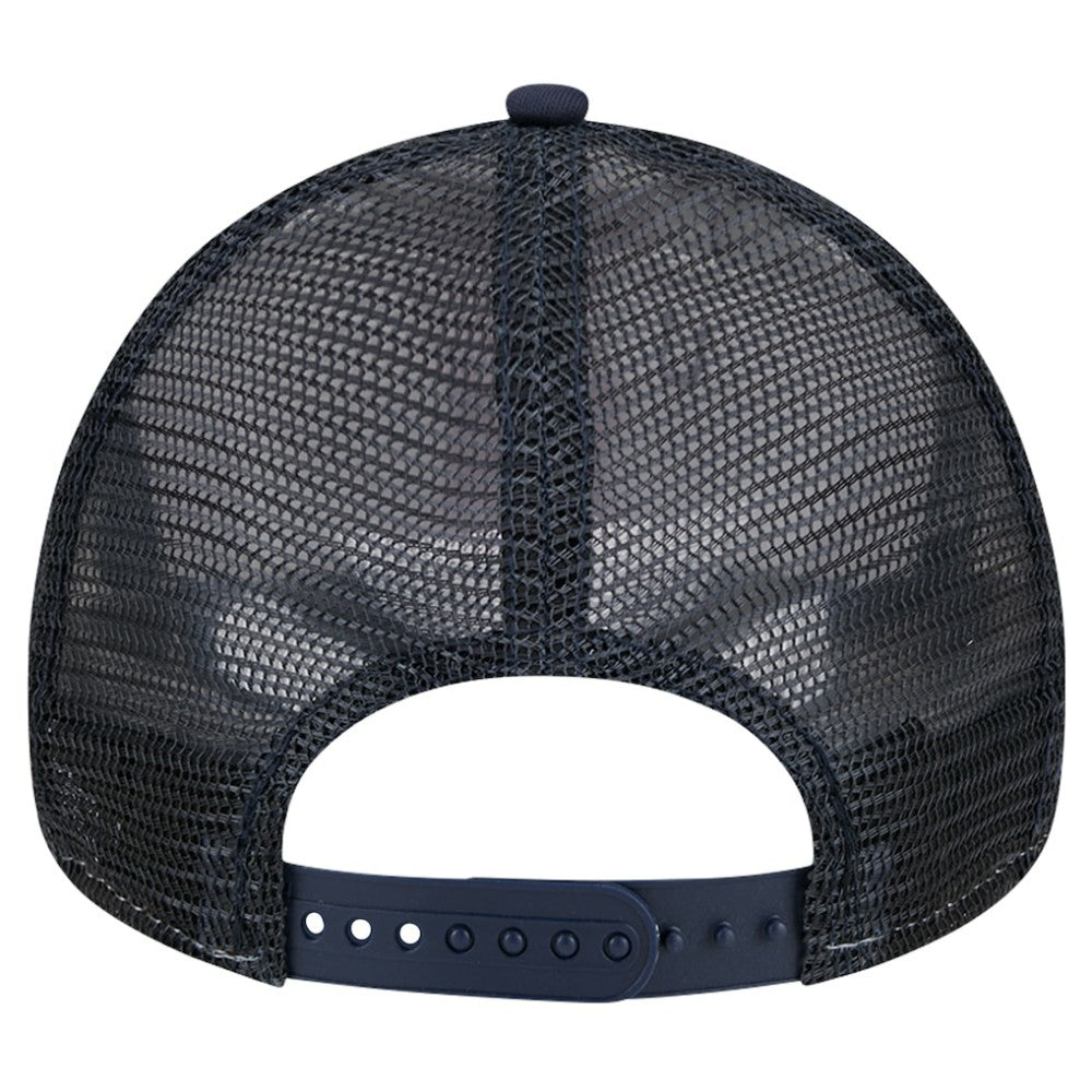 Boston Red Sox Checkered Flag A-Frame Trucker 9FORTY Adjustable Hat - White/Navy | New Era