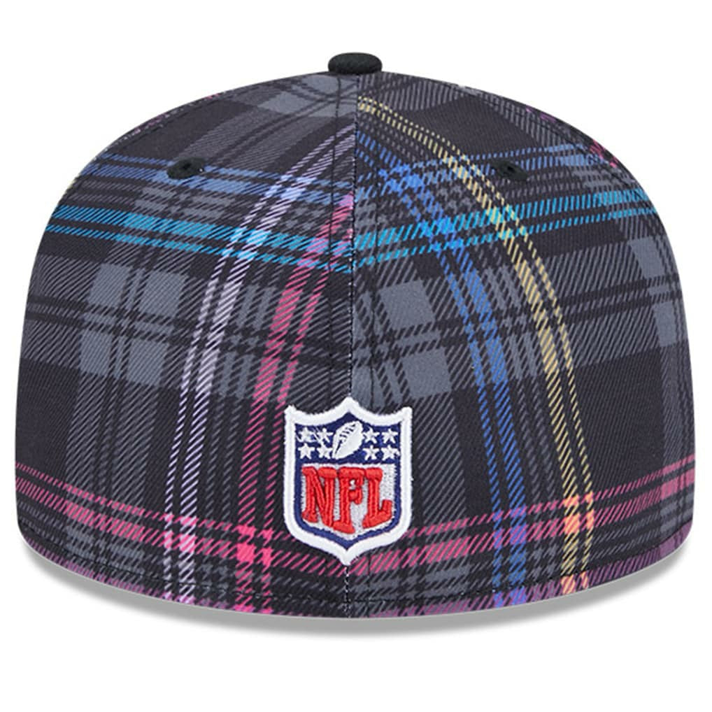 Jacksonville Jaguars New Era 2024 NFL Crucial Catch Plaid 59FIFTY Fitted Hat - Black for sale
