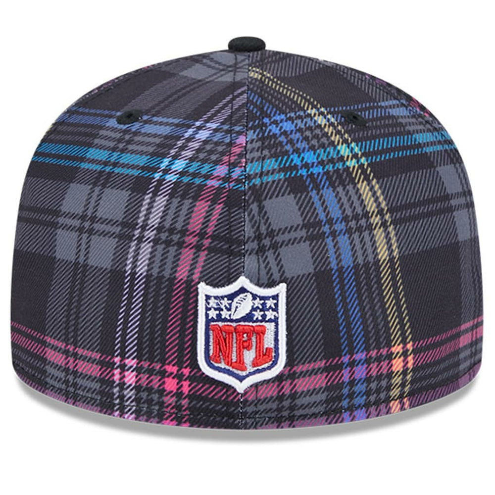 Jacksonville Jaguars New Era 2024 NFL Crucial Catch Plaid 59FIFTY Fitted Hat - Black for sale