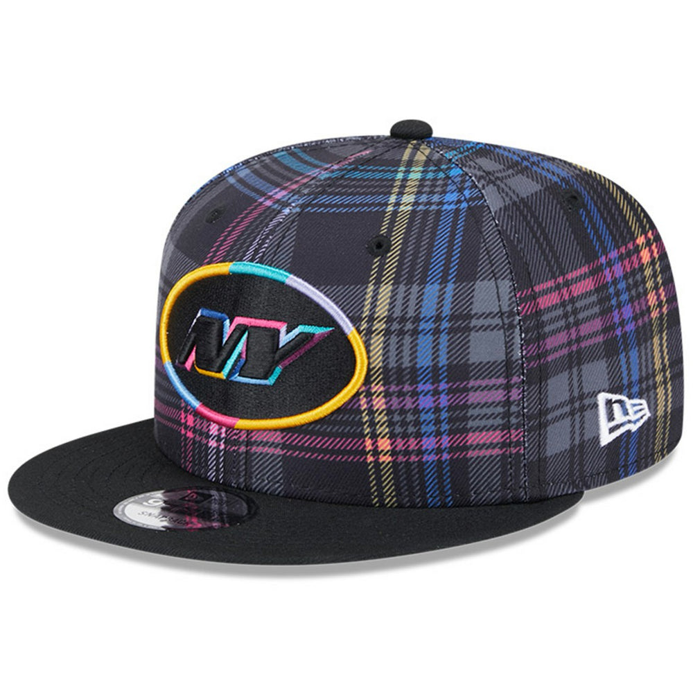 New York Jets New Era 2024 NFL Crucial Catch Plaid 9FIFTY Snapback Hat - Black outlet