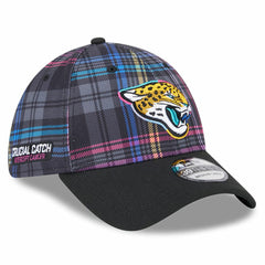 Jacksonville Jaguars New Era 2024 NFL Crucial Catch Plaid 39THIRTY Flex Hat - Black sale