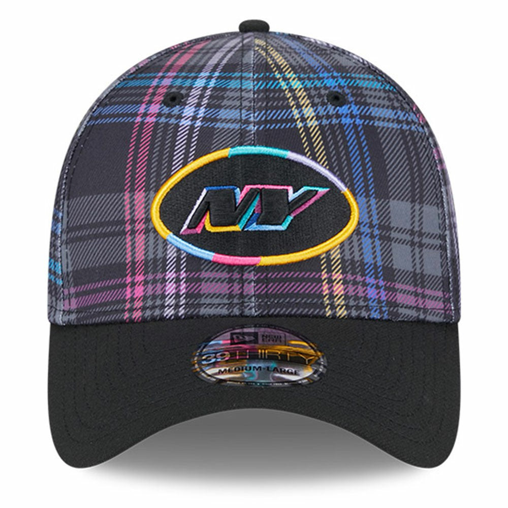 New York Jets New Era 2024 NFL Crucial Catch Plaid 39THIRTY Flex Hat - Black outlet
