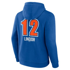 Francisco Lindor New York Mets Fastball Player Name & Number Pullover Hoodie - Royal