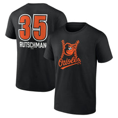 Adley Rutschman Baltimore Orioles Fastball Player Name & Number T-Shirt - Black