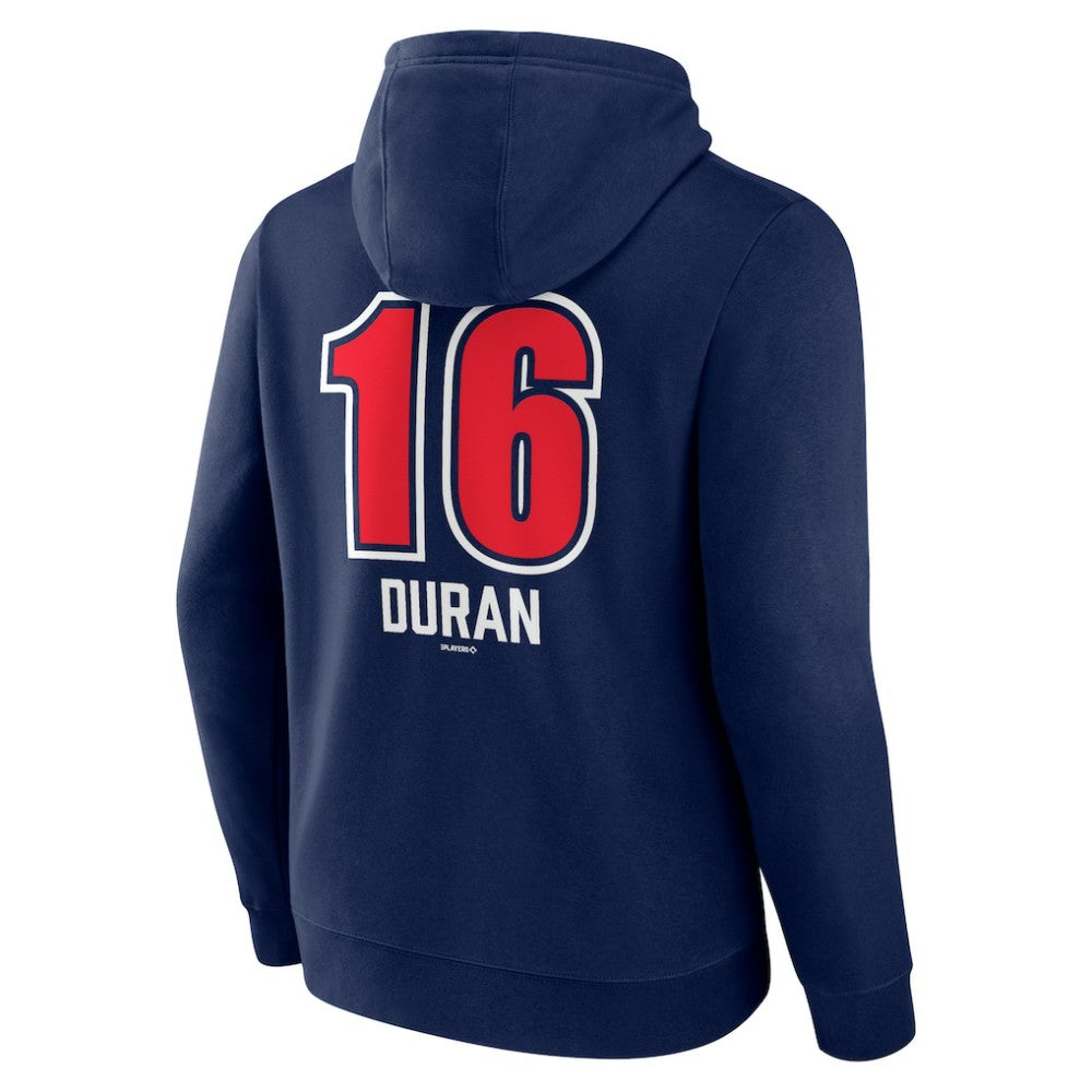 Jarren Duran Boston Red Sox Fastball Player Name & Number Pullover Hoodie - Navy