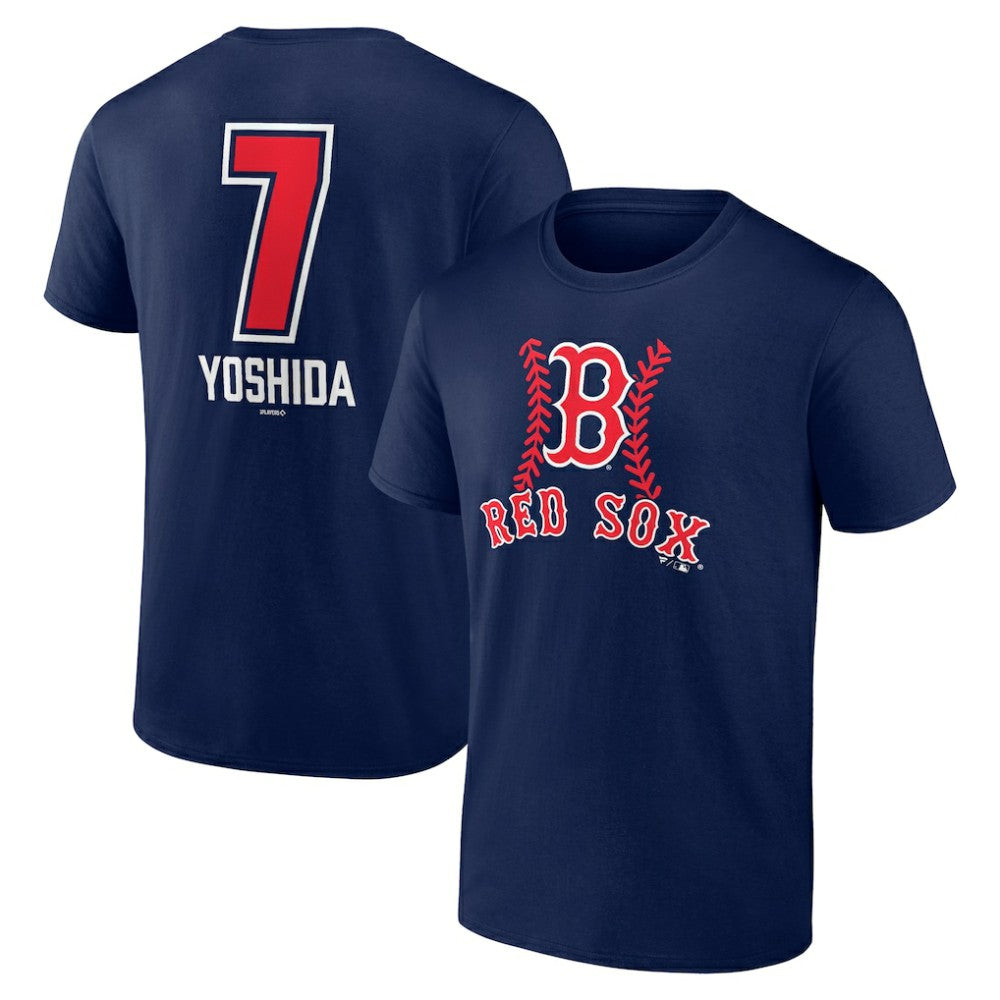 Masataka Yoshida Boston Red Sox Fastball Player Name & Number T-Shirt - Navy
