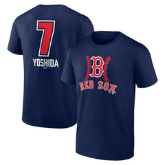 Masataka Yoshida Boston Red Sox Fastball Player Name & Number T-Shirt - Navy
