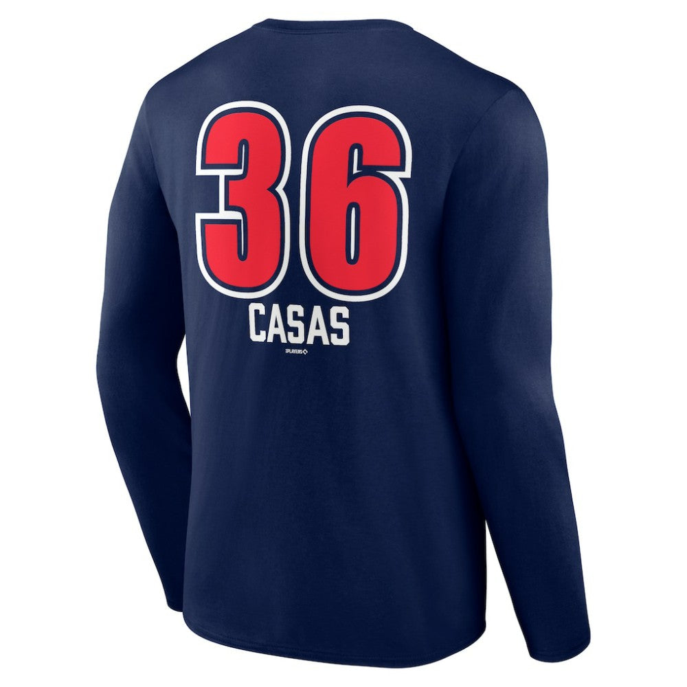 Triston Casas Boston Red Sox Fastball Player Name & Number Long Sleeve T-Shirt - Navy