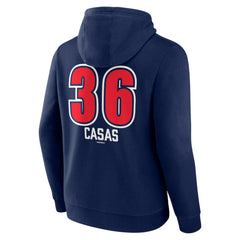 Triston Casas Boston Red Sox Fastball Player Name & Number Pullover Hoodie - Navy