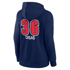 Triston Casas Boston Red Sox Women's Fastball Player Name & Number Pullover Hoodie - Navy