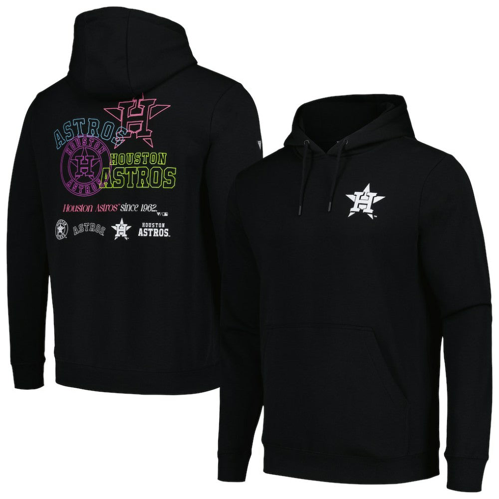 Houston Astros Levelwear Podium Vintage Pullover Hoodie - Black