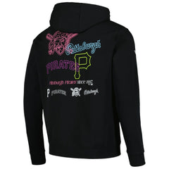 Pittsburgh Pirates Levelwear Podium Vintage Pullover Hoodie - Black