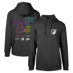 Baltimore Orioles Levelwear Podium Vintage Pullover Hoodie - Black