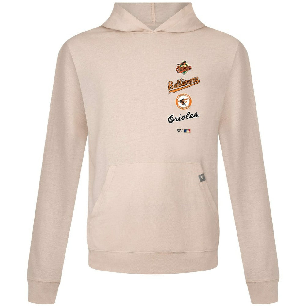 Baltimore Orioles Levelwear Base Line Pullover Hoodie - Cream