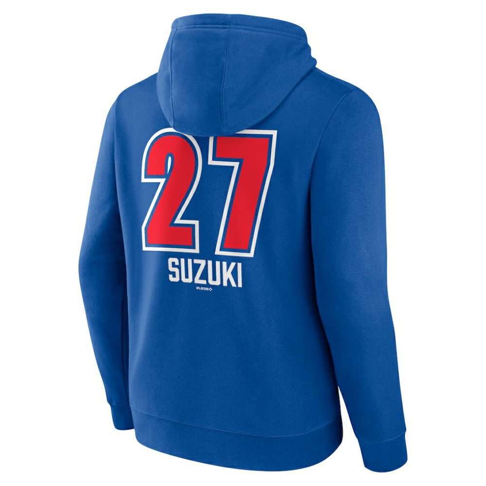 Seiya Suzuki Chicago Cubs Fastball Player Name & Number Pullover Hoodie - Royal
