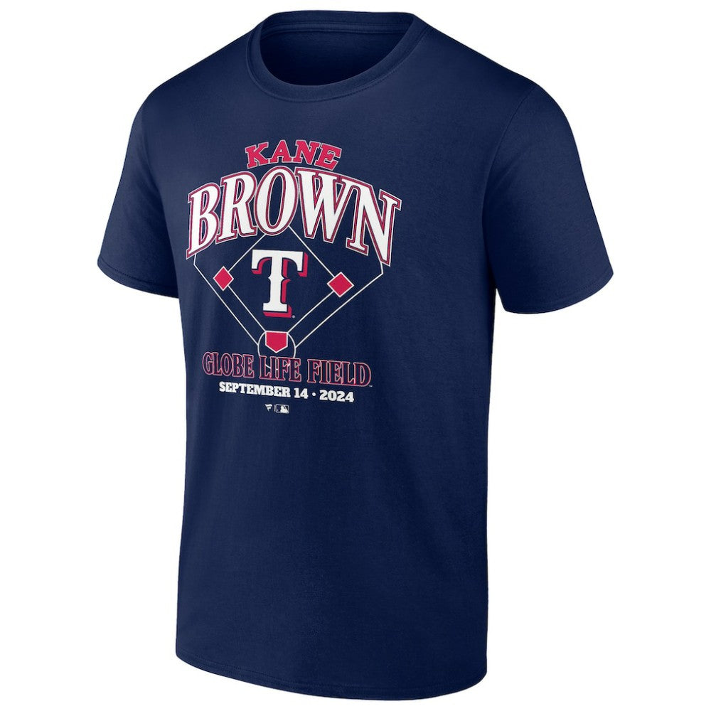 Kane Brown x Texas Rangers T-Shirt - Navy