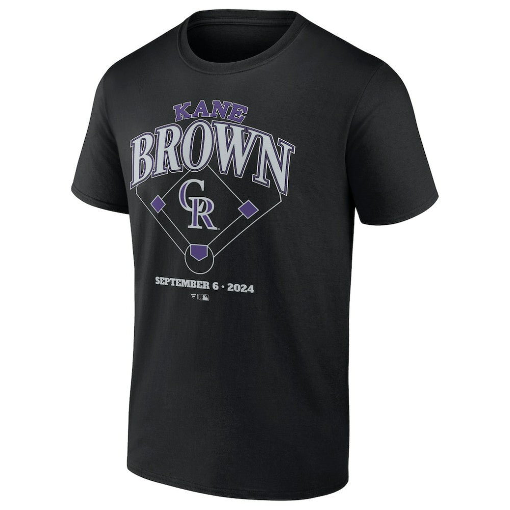 Kane Brown x Colorado Rockies T-Shirt - Black